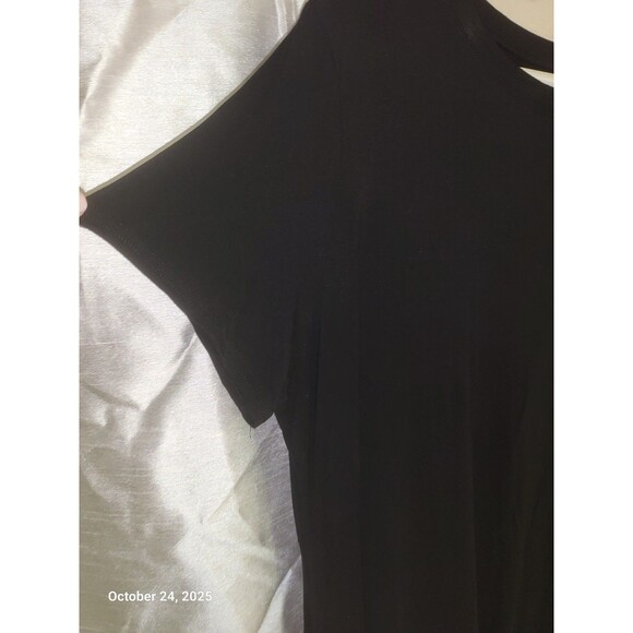 Women's Set of 2 Dresses. Black w/ Lace and Black White Striped XL/L - Picture 4 of 7